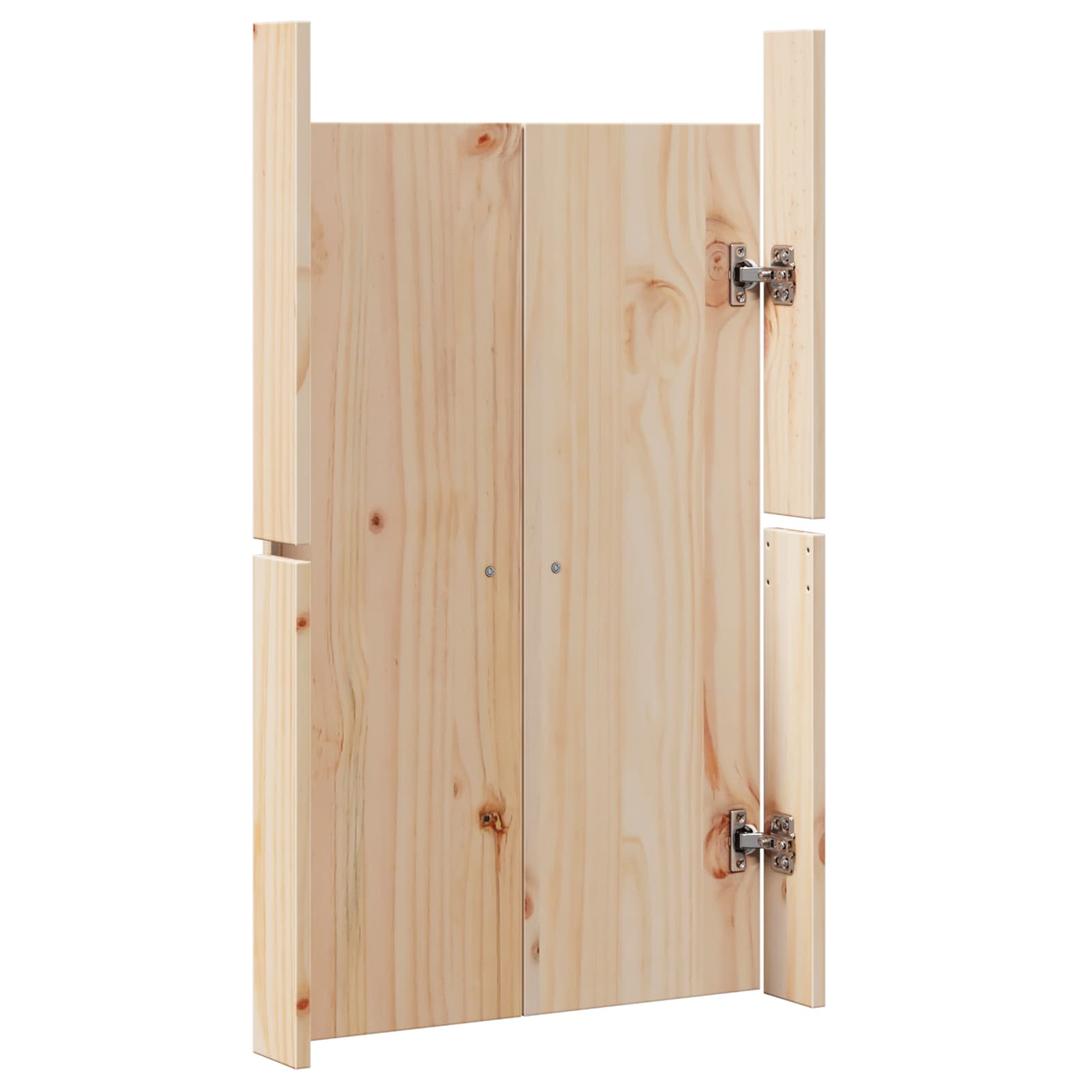 Kitchen Door MEPPEL 2 pcs Cream 50 x 9 x 82 cm Solid Pine wood