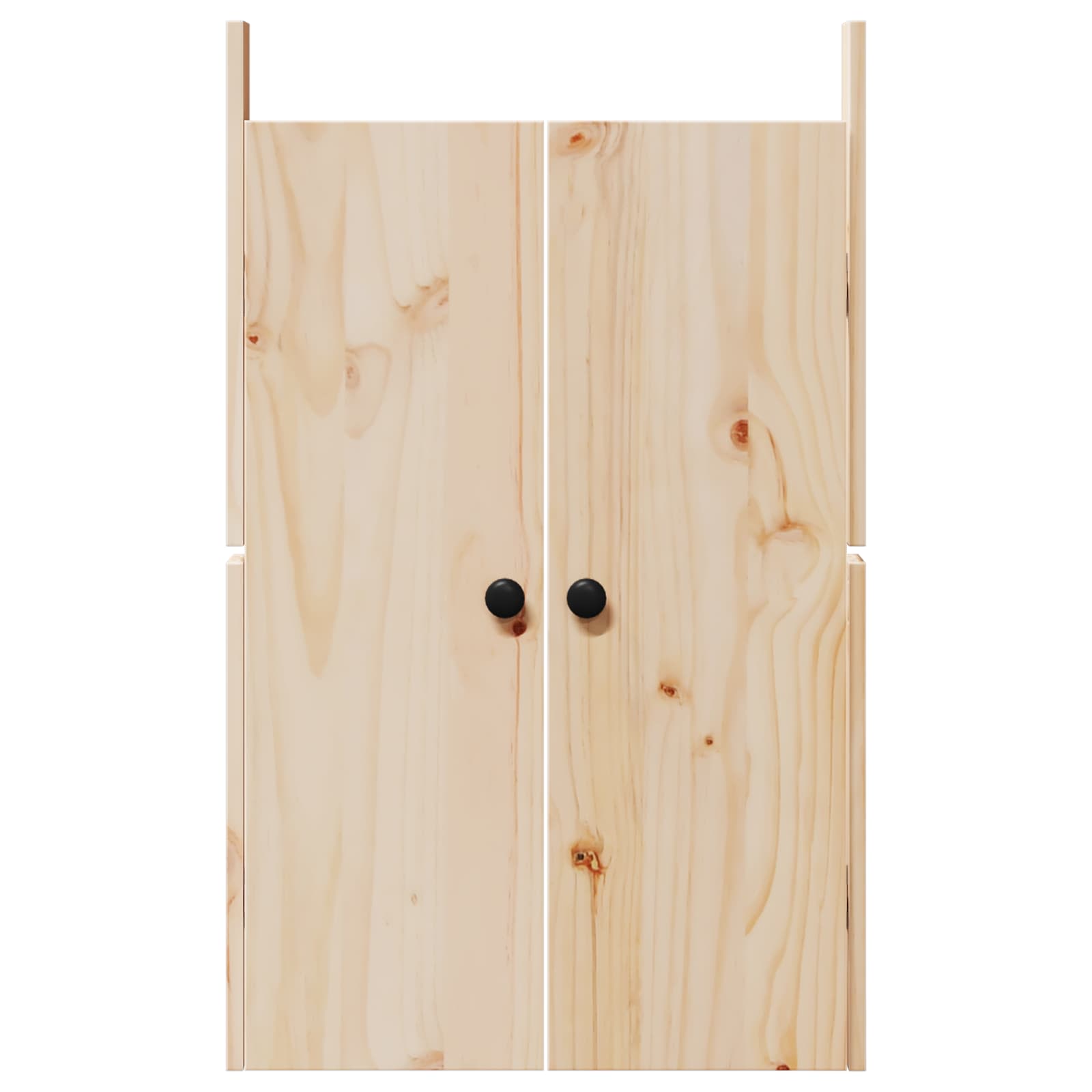 Kitchen Door MEPPEL 2 pcs Cream 50 x 9 x 82 cm Solid Pine wood