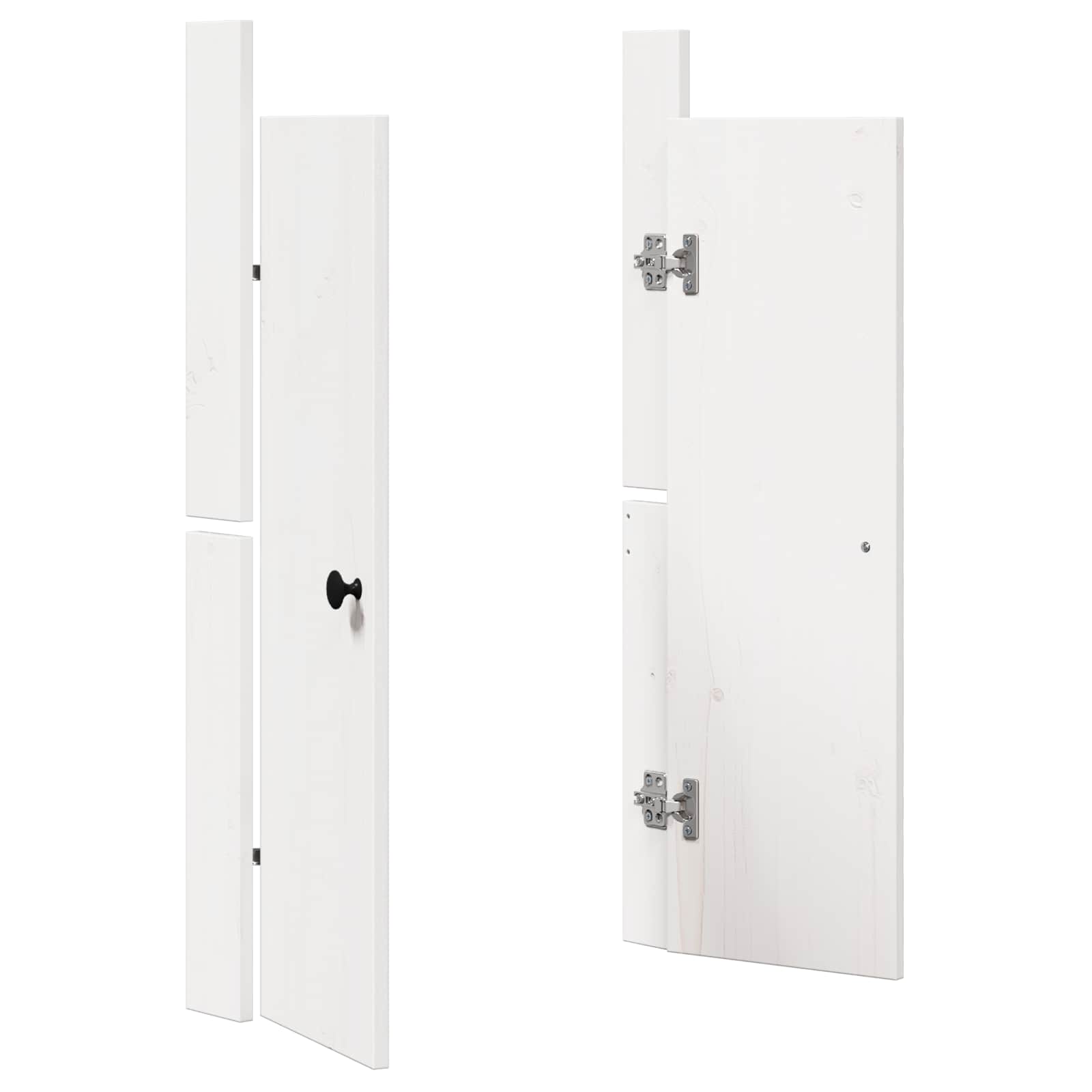 Kitchen Door MEPPEL White 50 x 9 x 82 cm Solid Pine wood