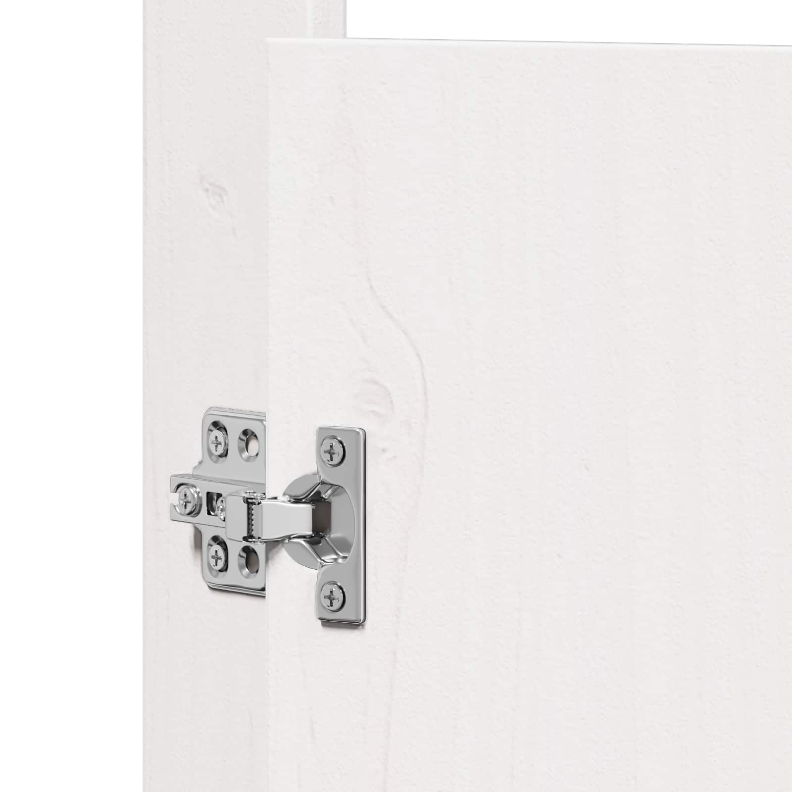 Kitchen Door MEPPEL 2 pcs White 50 x 9 x 82 cm Solid Pine wood