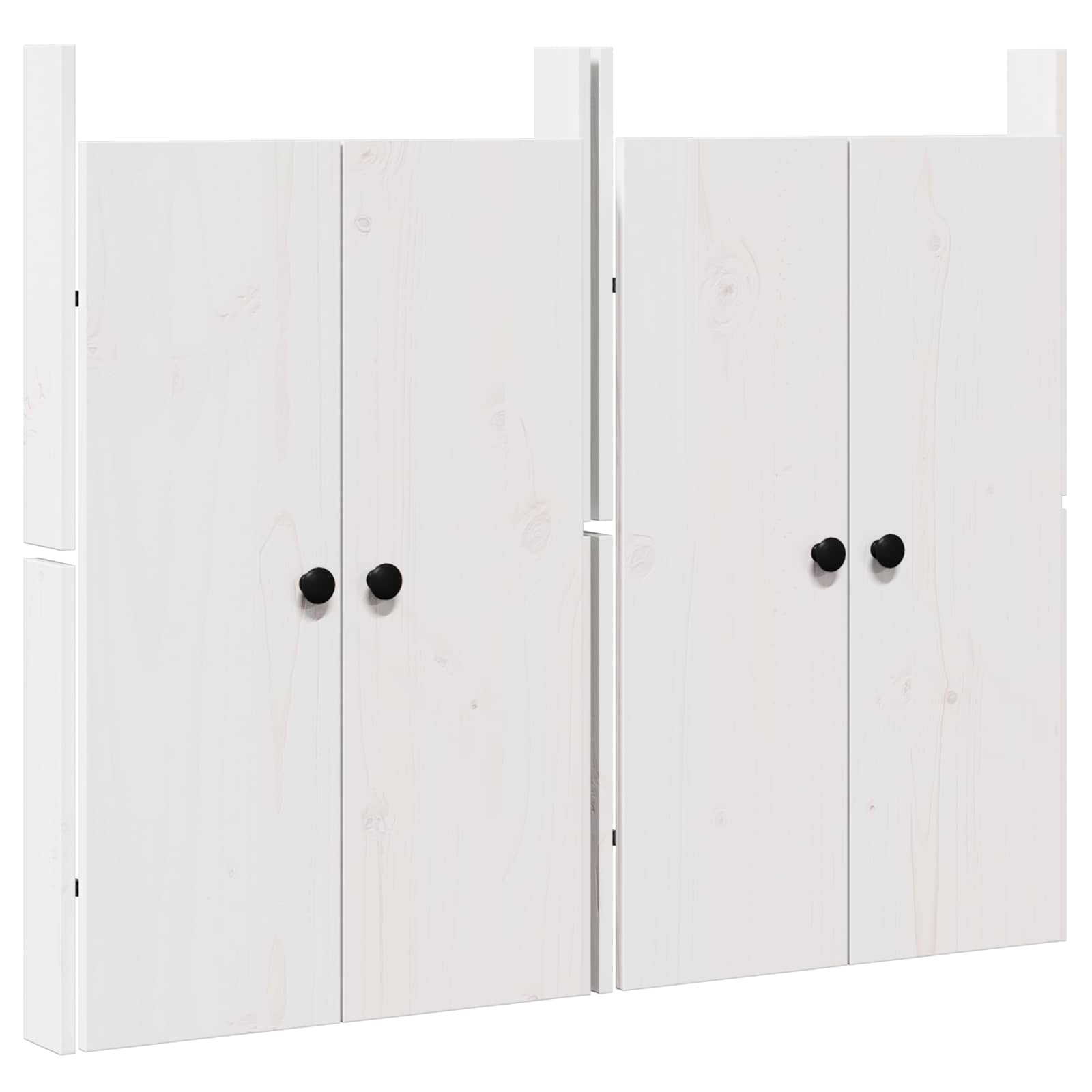 Kitchen Door MEPPEL 2 pcs White 50 x 9 x 82 cm Solid Pine wood