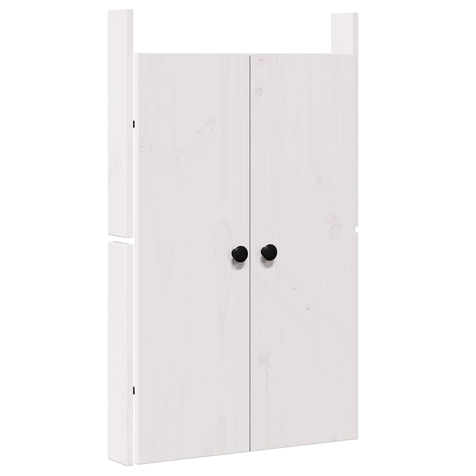 Kitchen Door MEPPEL 2 pcs White 50 x 9 x 82 cm Solid Pine wood