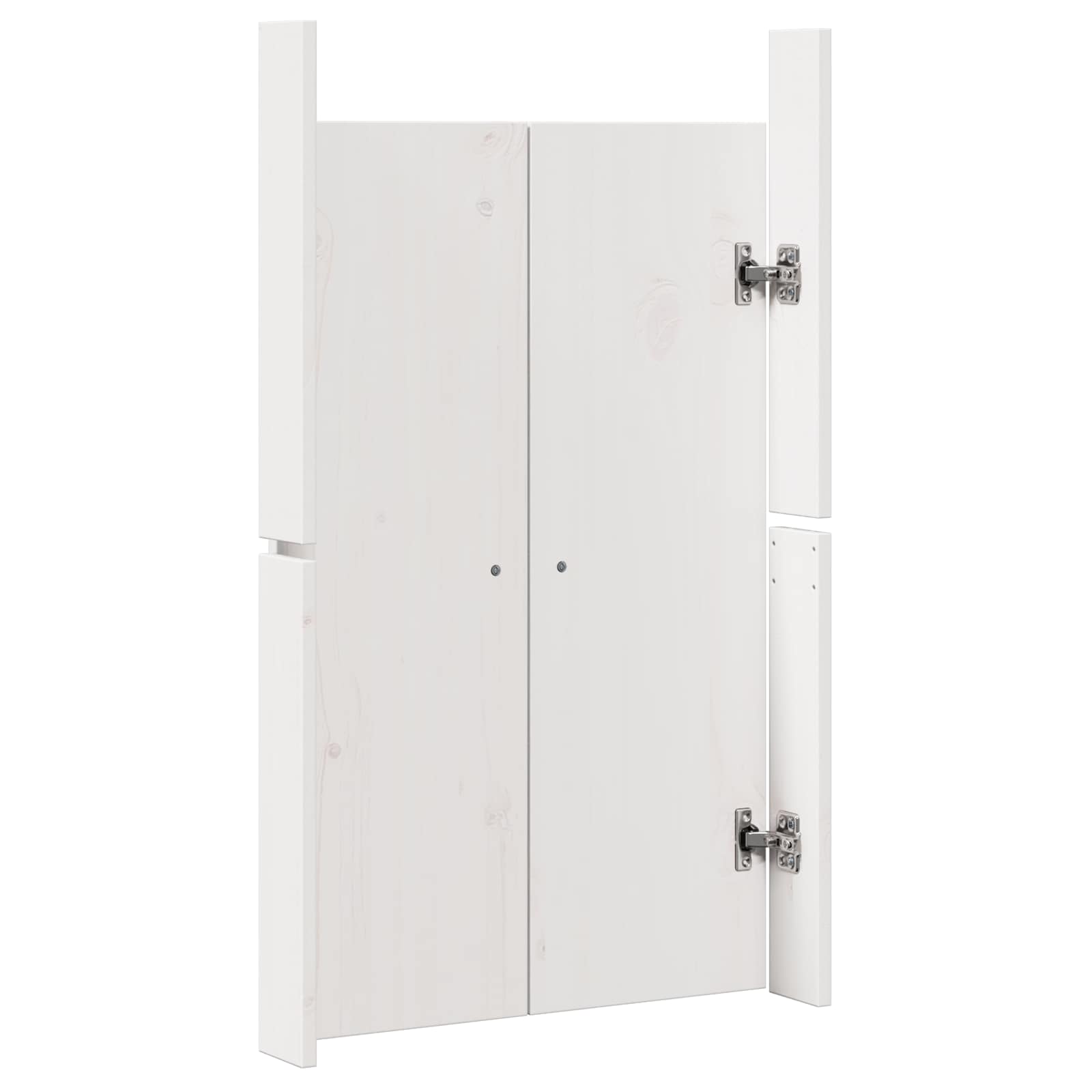 Kitchen Door MEPPEL 2 pcs White 50 x 9 x 82 cm Solid Pine wood
