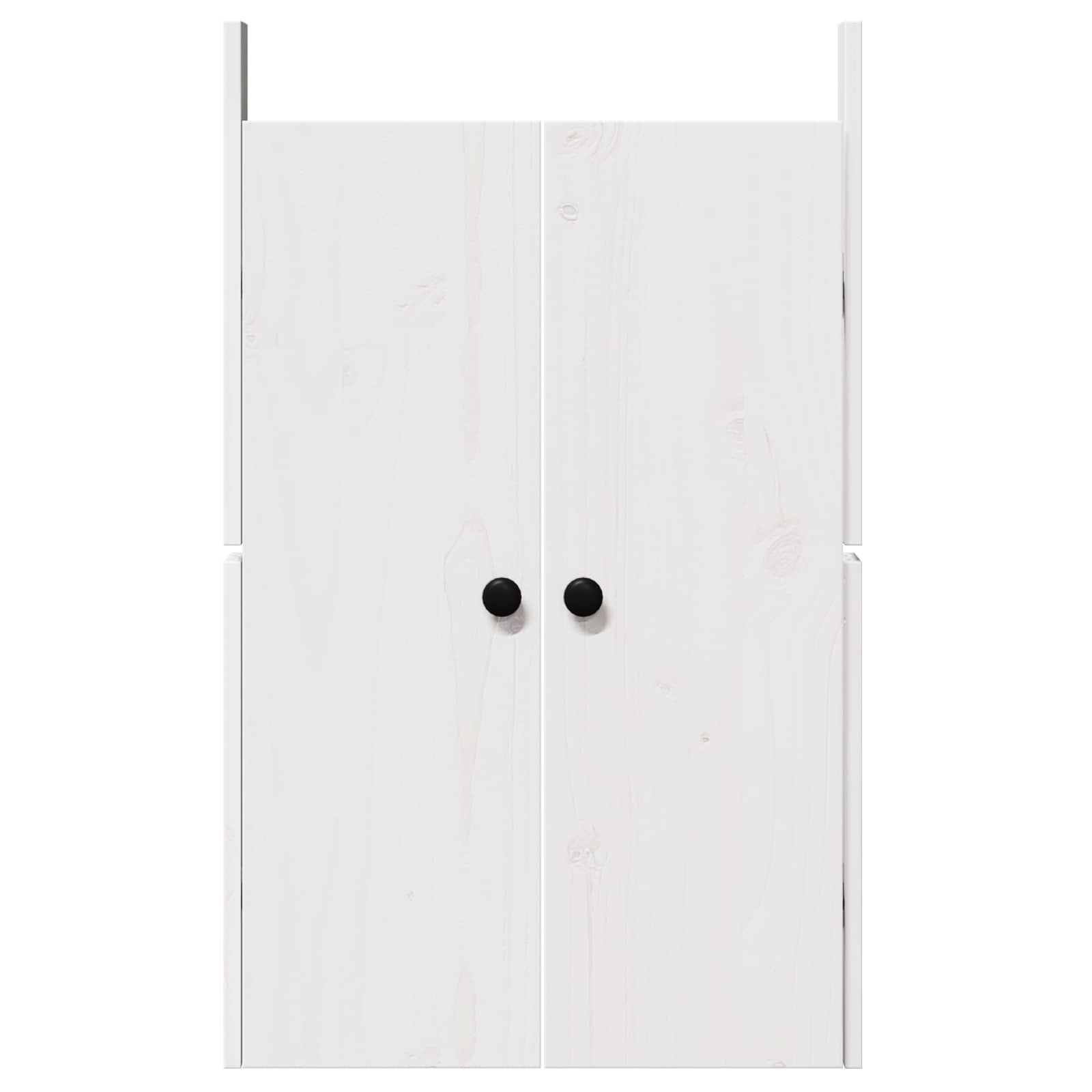 Kitchen Door MEPPEL 2 pcs White 50 x 9 x 82 cm Solid Pine wood