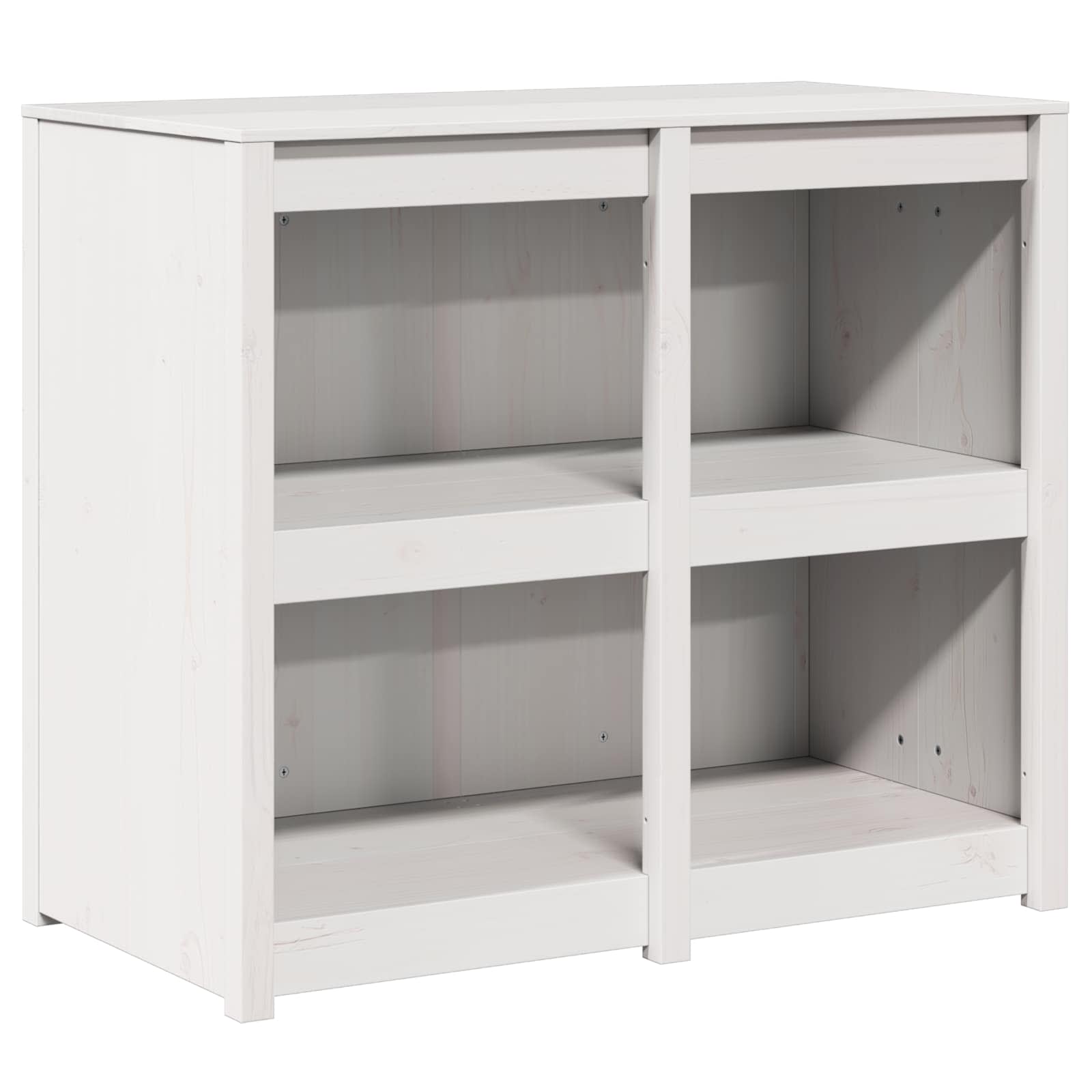 Kitchen Cabinet with Shelf MEPPEL Warm White 106 x 55 x 92 cm
