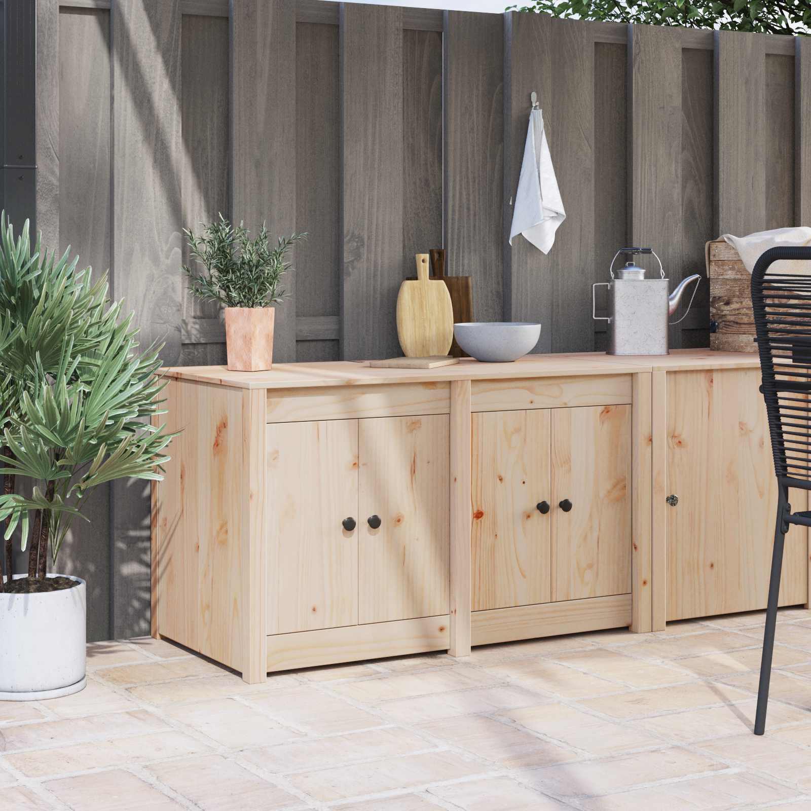 Kitchen Cabinet with Shelf MEPPEL Brown Oak 106 x 55 x 64 cm