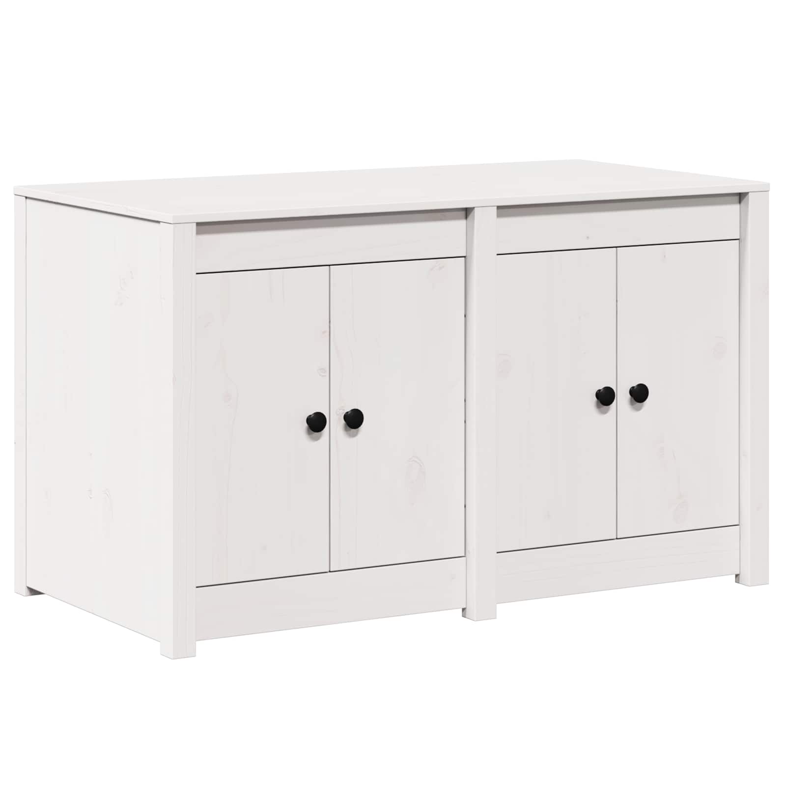 Kitchen Cabinet MEPPEL White 106 x 55 x 64 cm Solid Pine wood