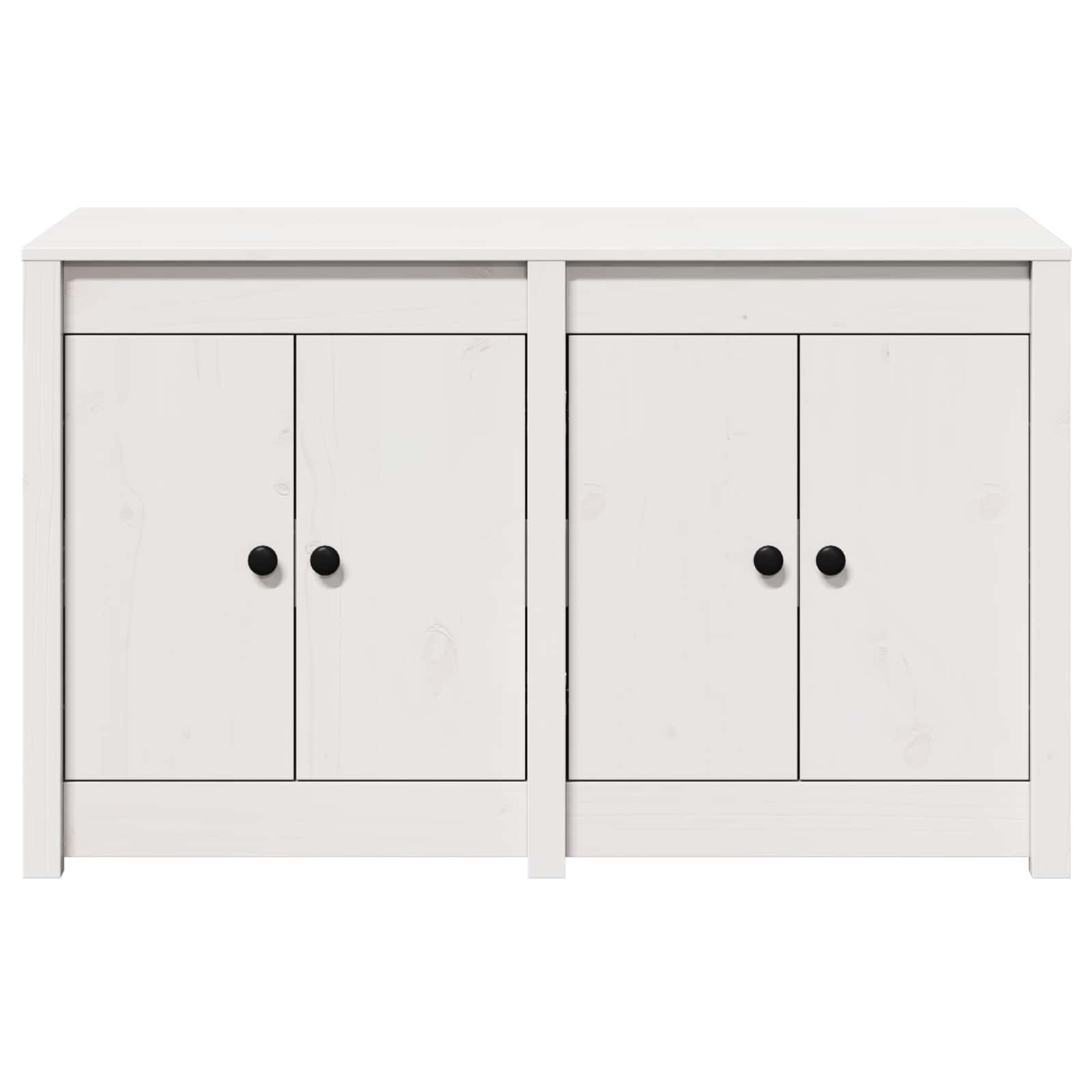 Kitchen Cabinet MEPPEL White 106 x 55 x 64 cm Solid Pine wood