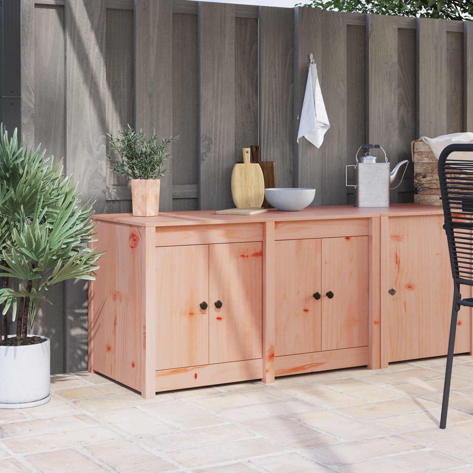Kitchen Cabinet with Shelf MEPPEL Brown Oak 106 x 55 x 64 cm