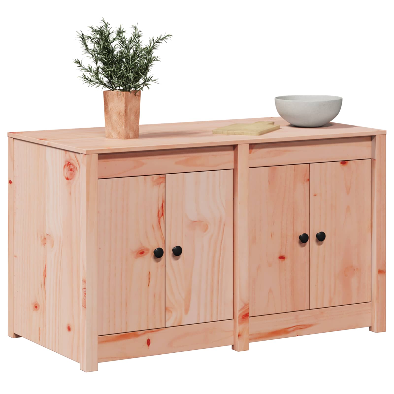 Kitchen Cabinet with Shelf MEPPEL Brown Oak 106 x 55 x 64 cm