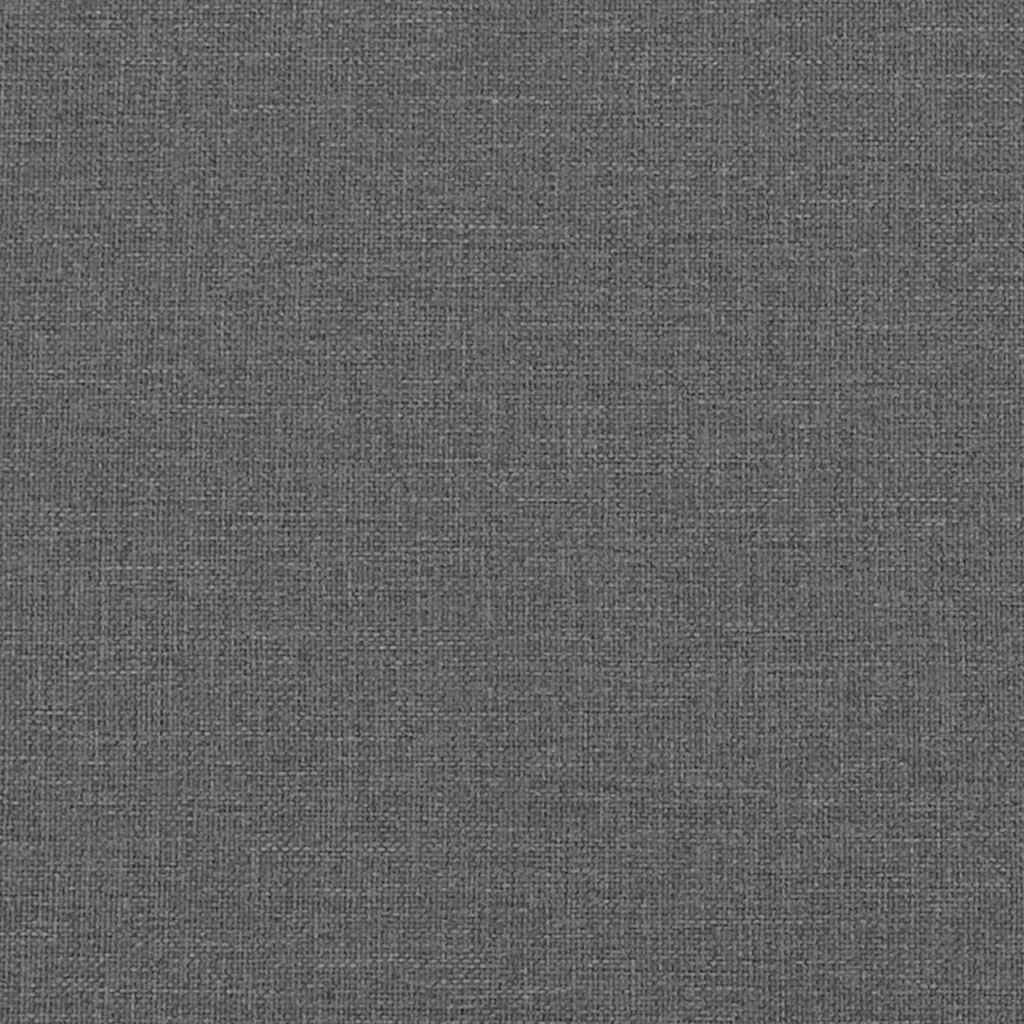 Pull Out Sofa Bed Dark Grey 194 x 50 x 82 cm Fabric
