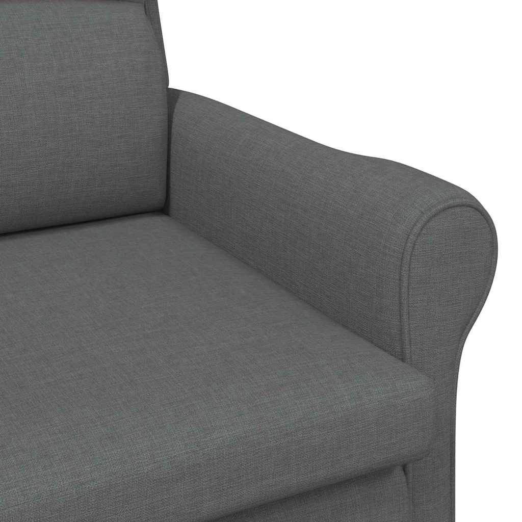 Armchair Dark grey Fabric