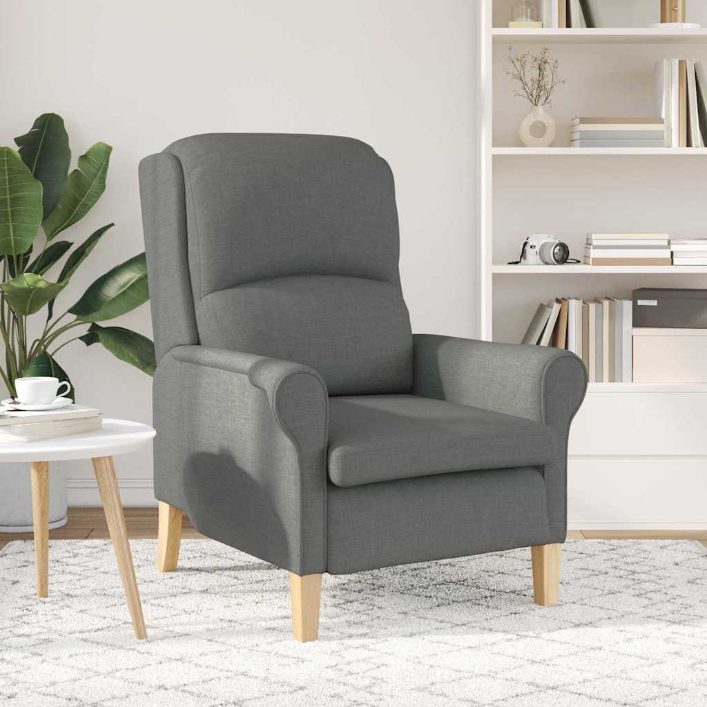 Armchair Dark grey Fabric