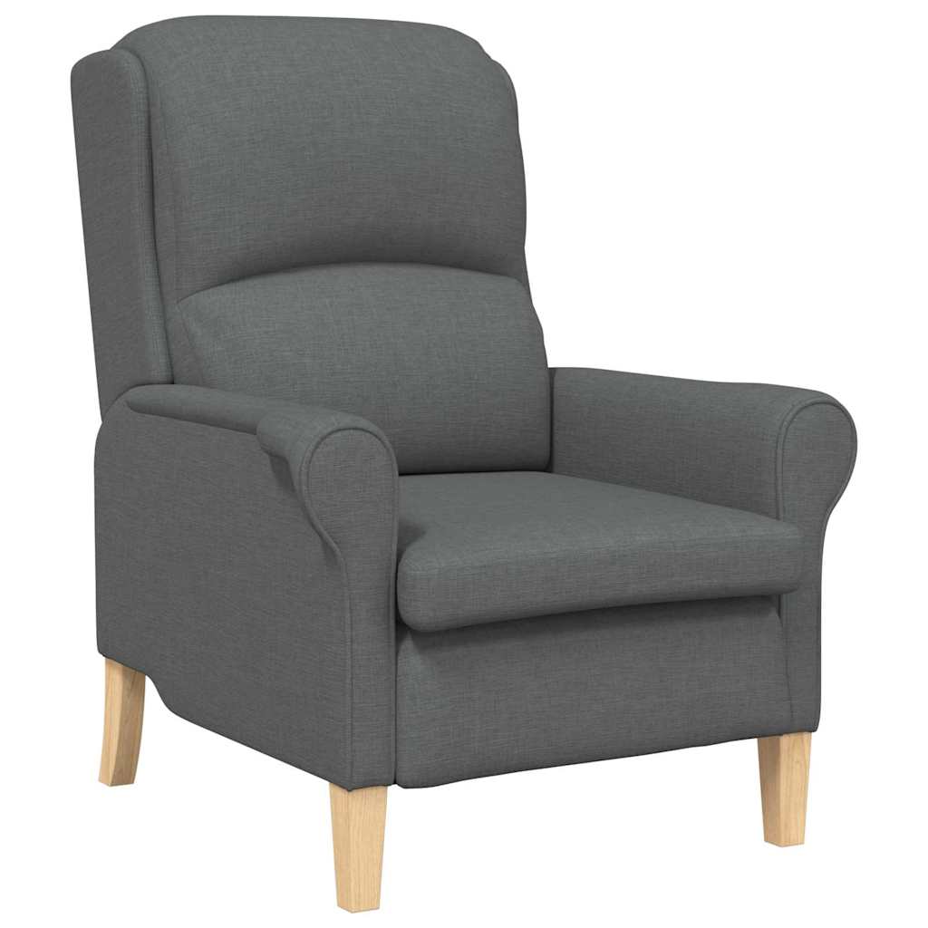 Armchair Dark grey Fabric