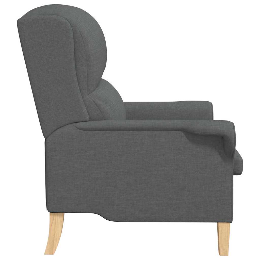 Armchair Dark grey Fabric