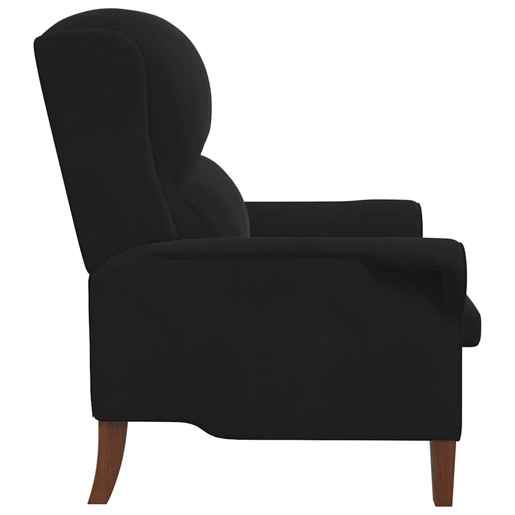 Armchair Black Velvet