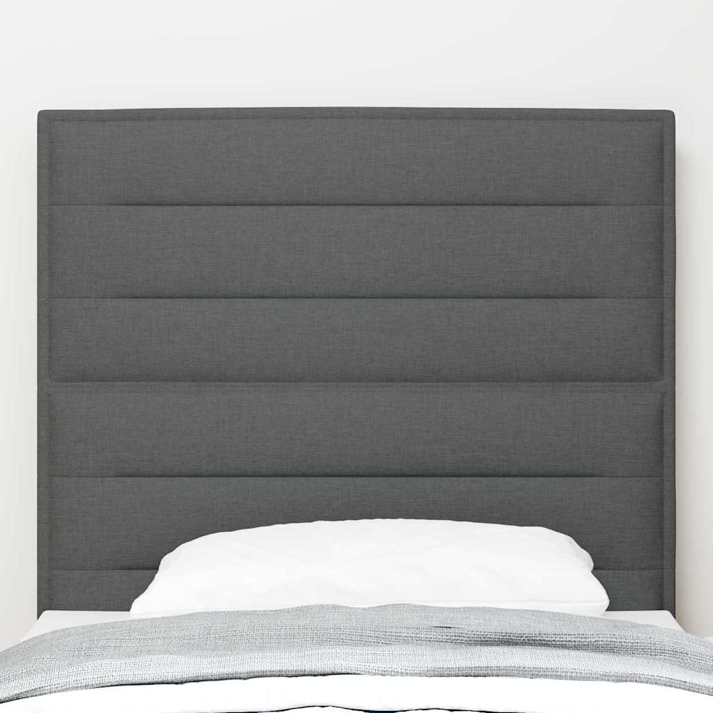 Headboard Dark Grey 80 cm Fabric
