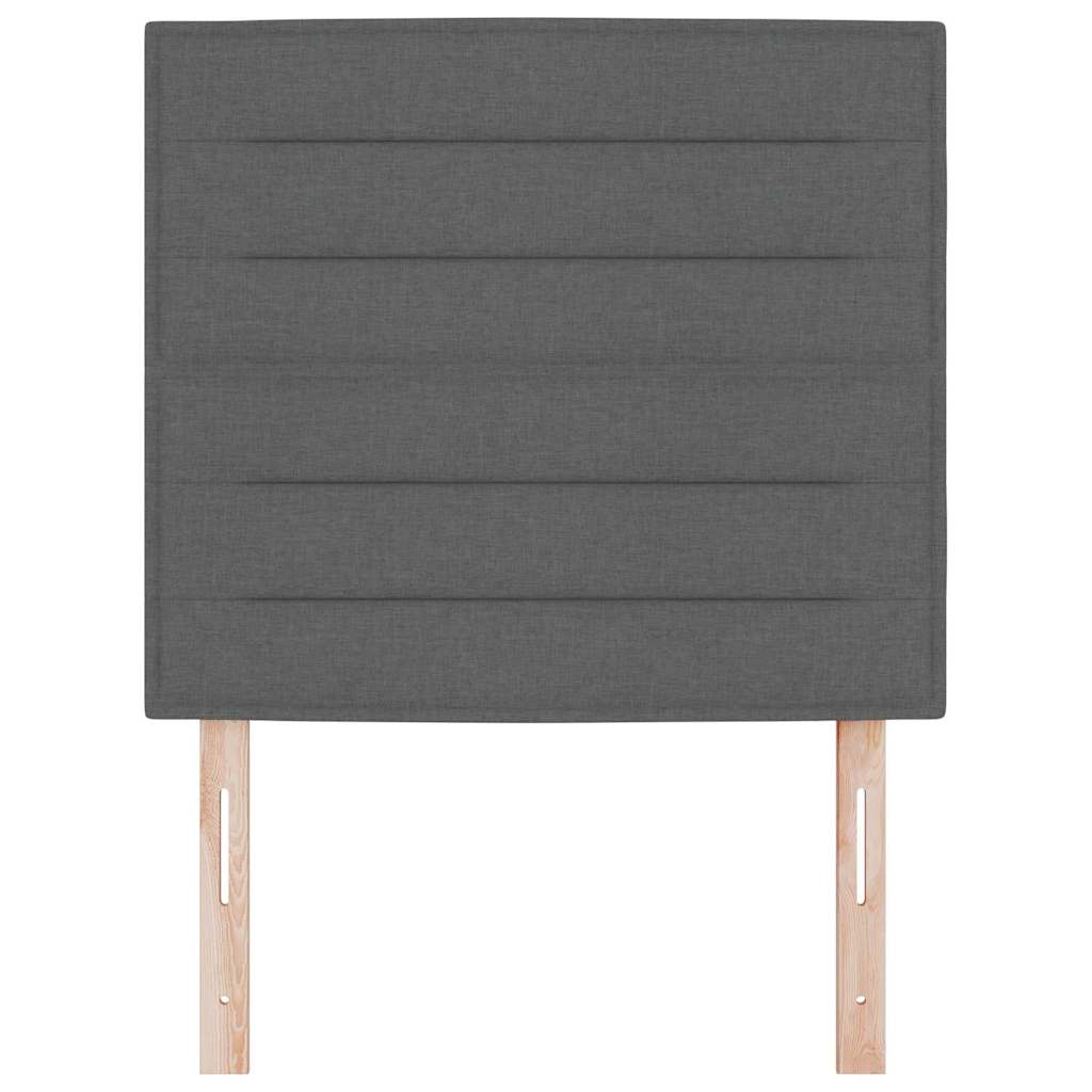 Headboard Dark Grey 80 cm Fabric