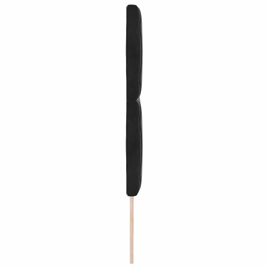 Headboard Black 144 cm Velvet