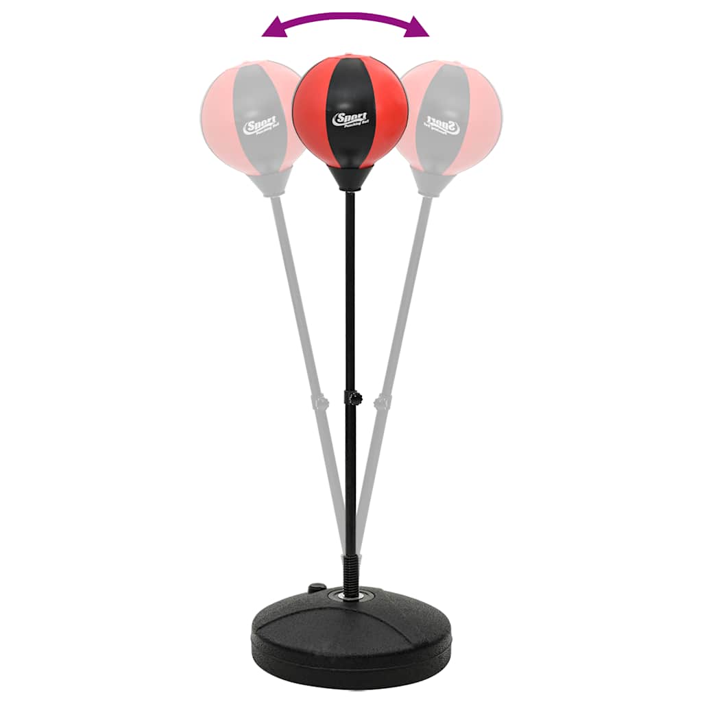 Punching Ball Set with Gloves and Pump Adjustable Height 81-122 cm