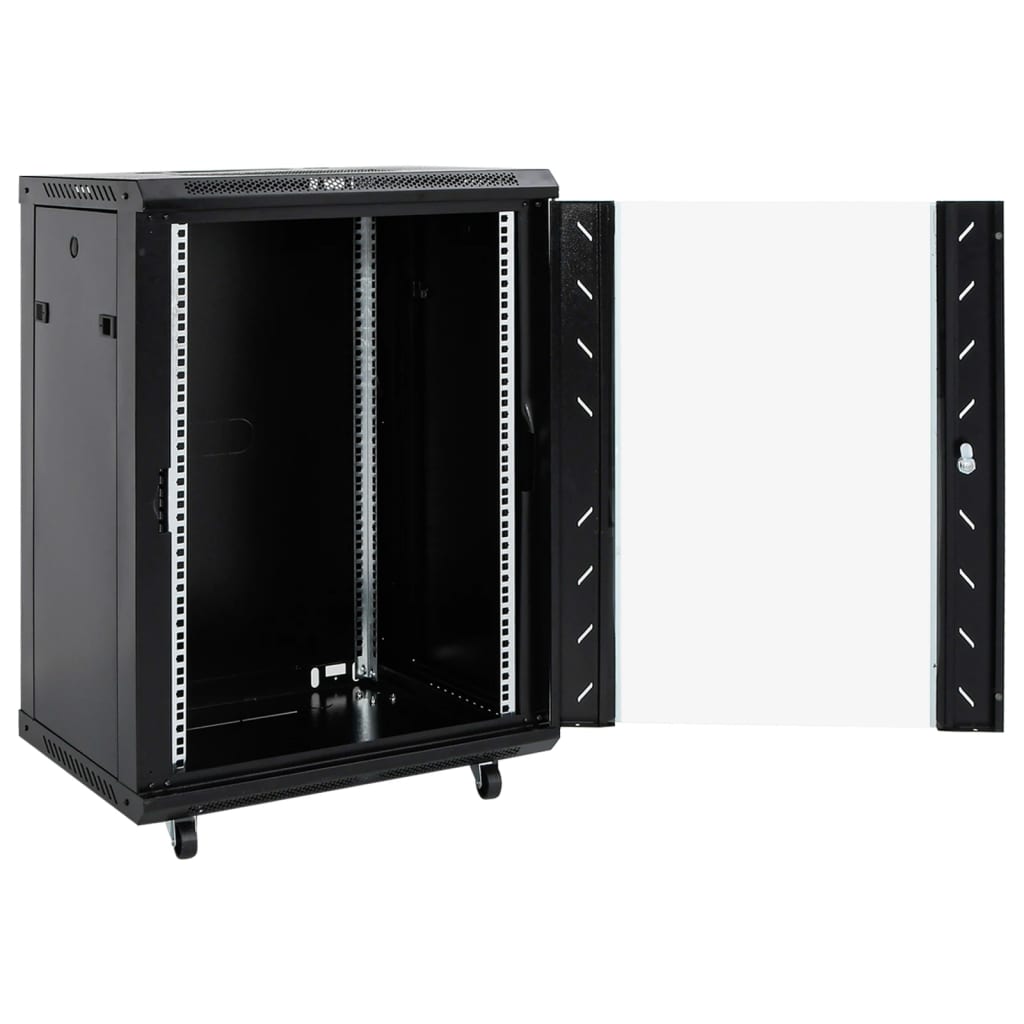 15U Network Cabinet 19" IP20 Black 60x45x86 cm