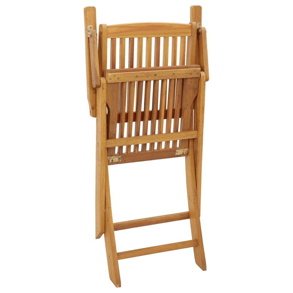 5 Piece Garden Dining Set Solid Wood Eucalyptus