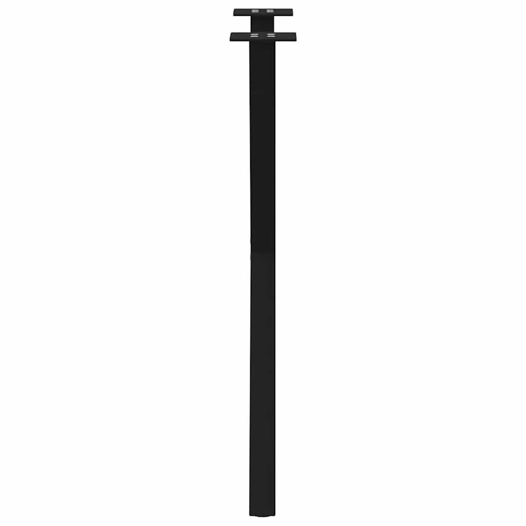 Dining Table Legs X-Shaped 2 pcs Black 57x(72-73) cm Steel