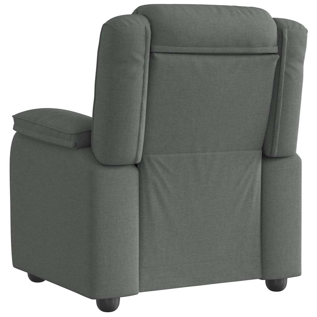 Recliner Chair Dark Grey Fabric