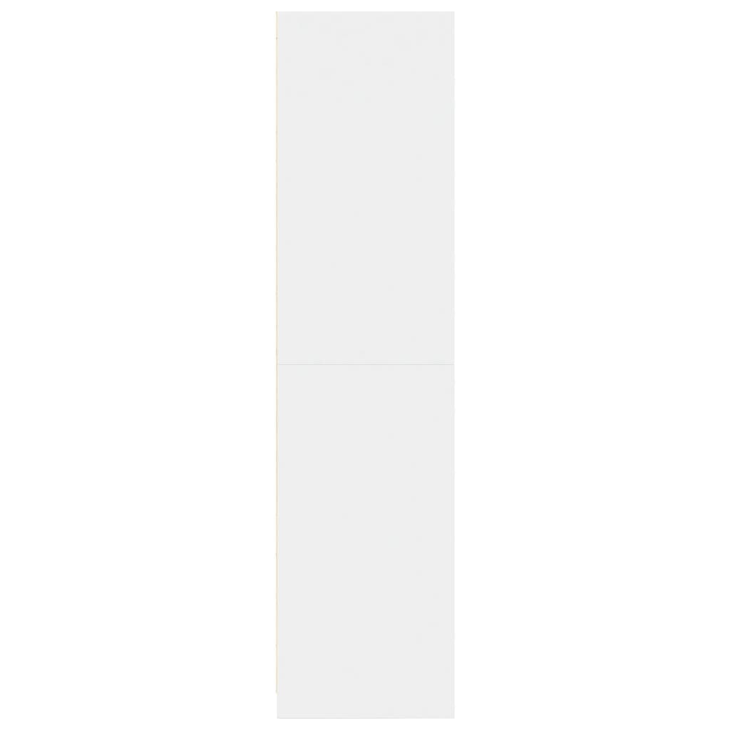 Wardrobe White 50x50x200 cm Engineered Wood