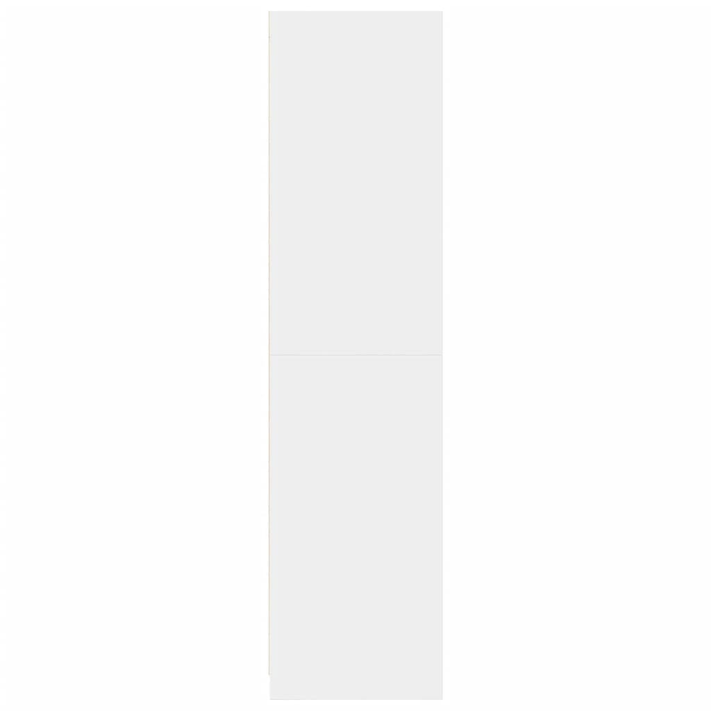 Wardrobe White 100x50x200 cm Engineered Wood