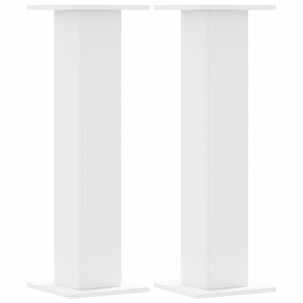 Plant Stands 2 pcs White 30x30x95 cm Engineered Wood