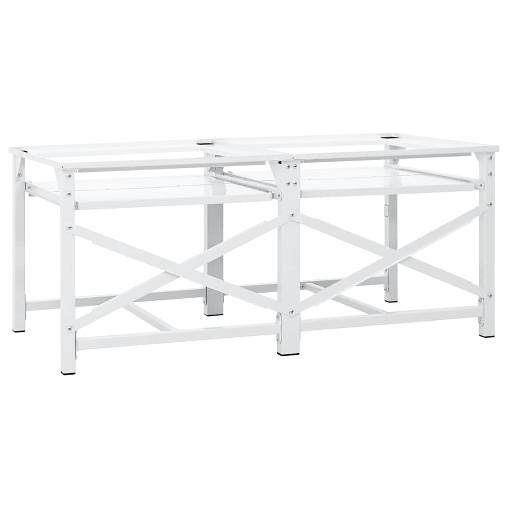 Washing Machine Pedestal White Steel