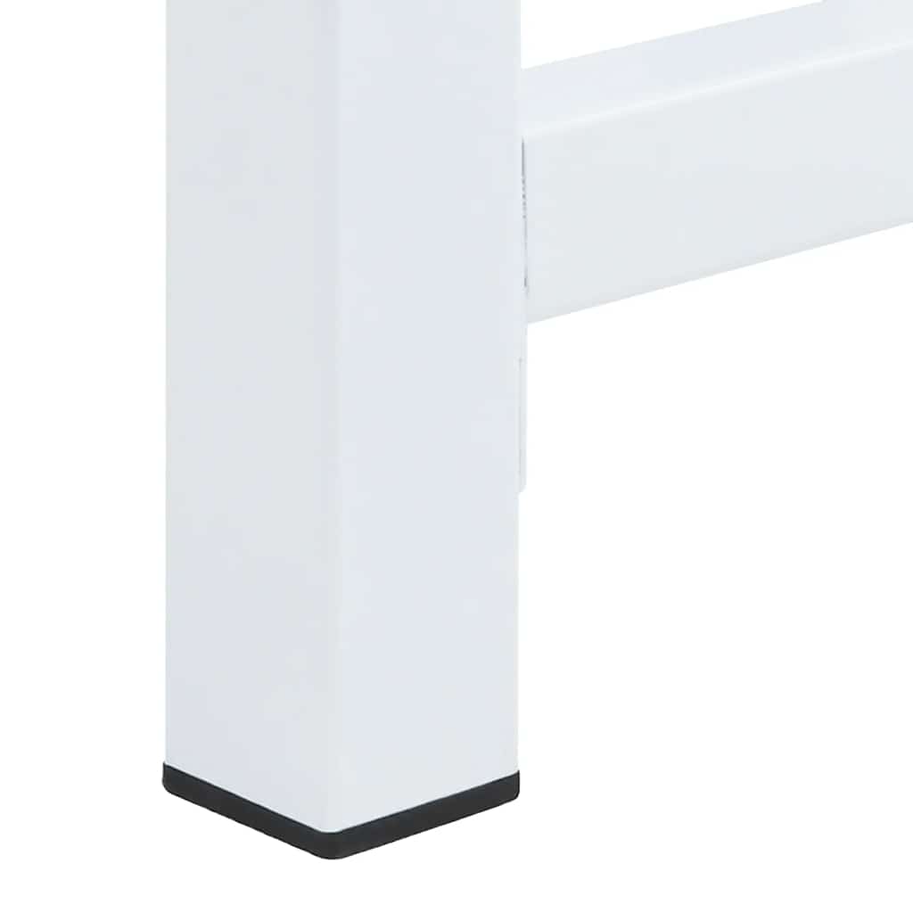 Double Washing Machine Pedestal with Pull-Out Shelves White