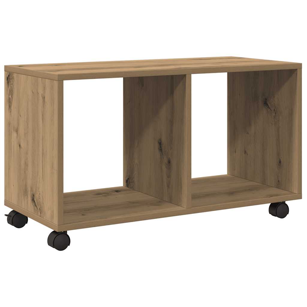 Rolling Cabinet Artisian Oak 72x33x42.5 cm Engineered Wood