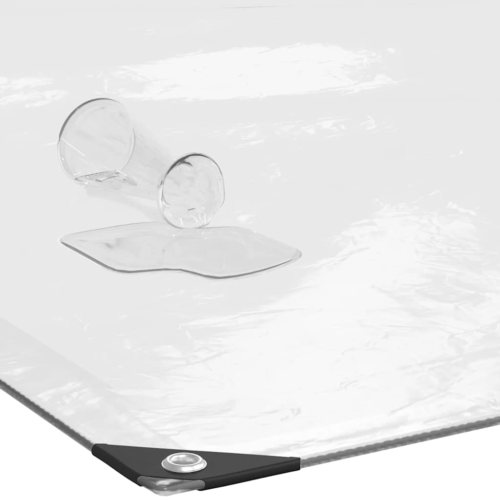 Clear Tarpaulin with Eyelets 3x4 m Polyethylene