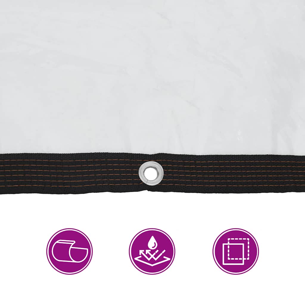 Clear Tarpaulin with Eyelets 2x3 m Polyethylene