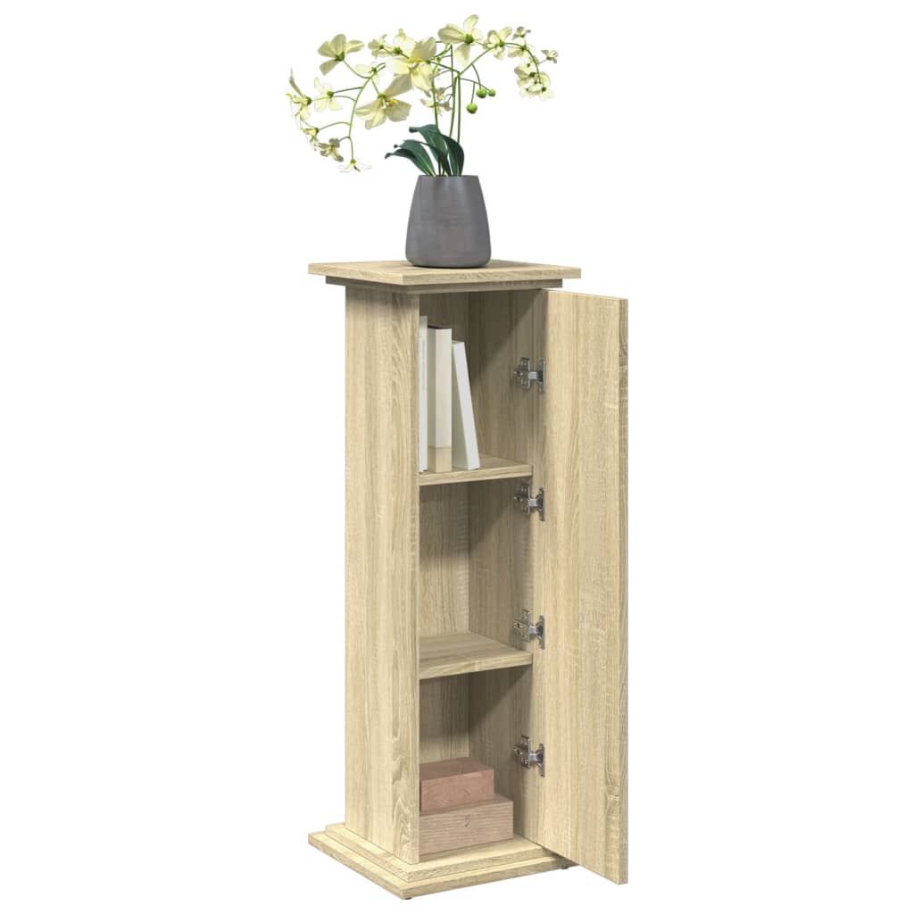 Display Stand with Storage Sonoma Oak 31x30x90 cm