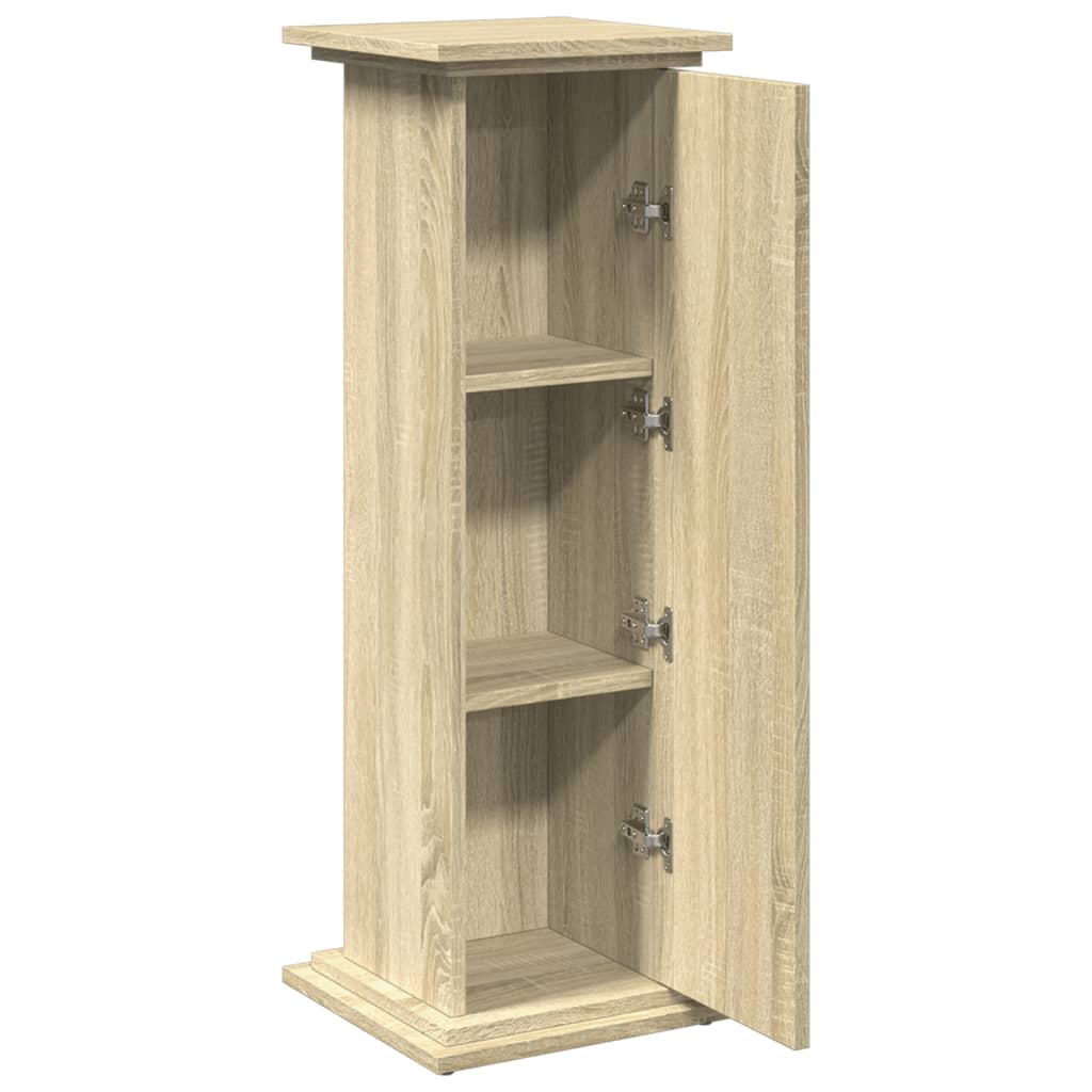 Display Stand with Storage Sonoma Oak 31x30x90 cm
