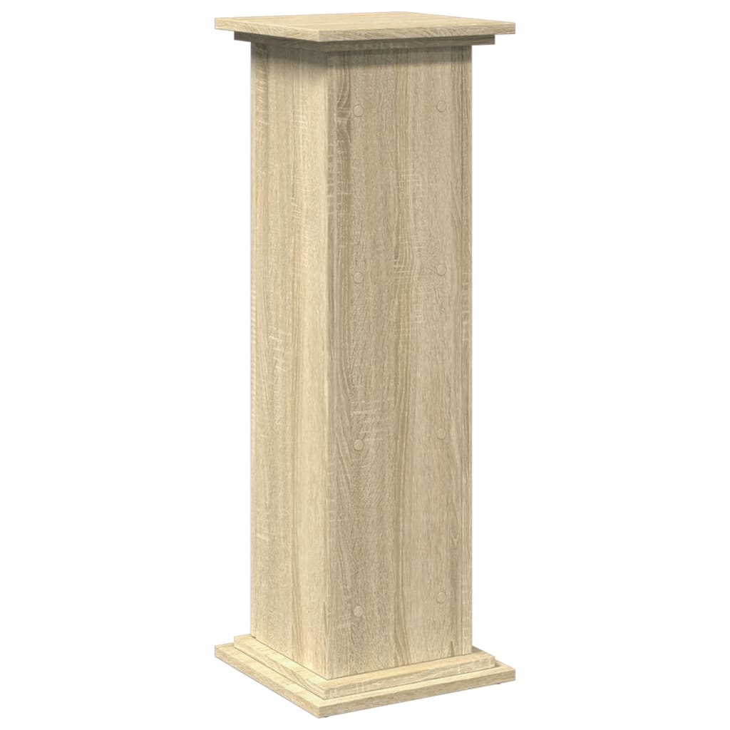 Display Stand with Storage Sonoma Oak 31x30x90 cm Engineered Wood