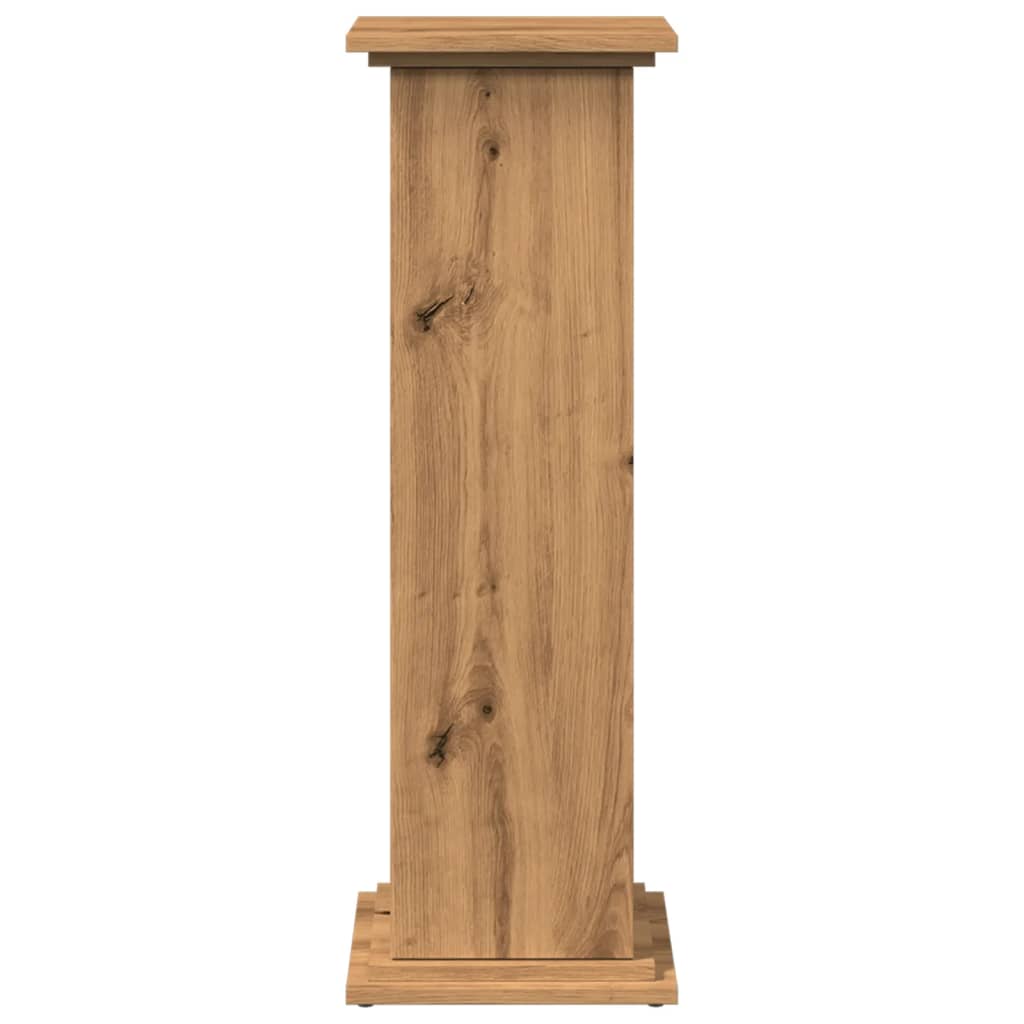 Display Stand with Storage Artisan Oak 31x30x90 cm Engineered Wood
