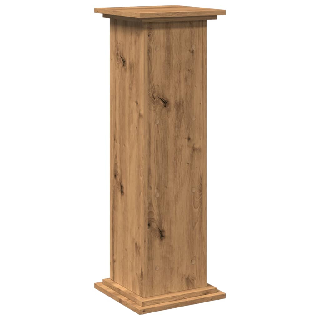 Display Stand with Storage Artisan Oak 31x30x90 cm Engineered Wood