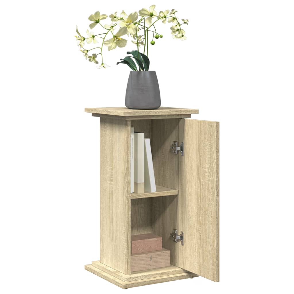 Display Stand with Storage Sonoma Oak 31x30x60 cm