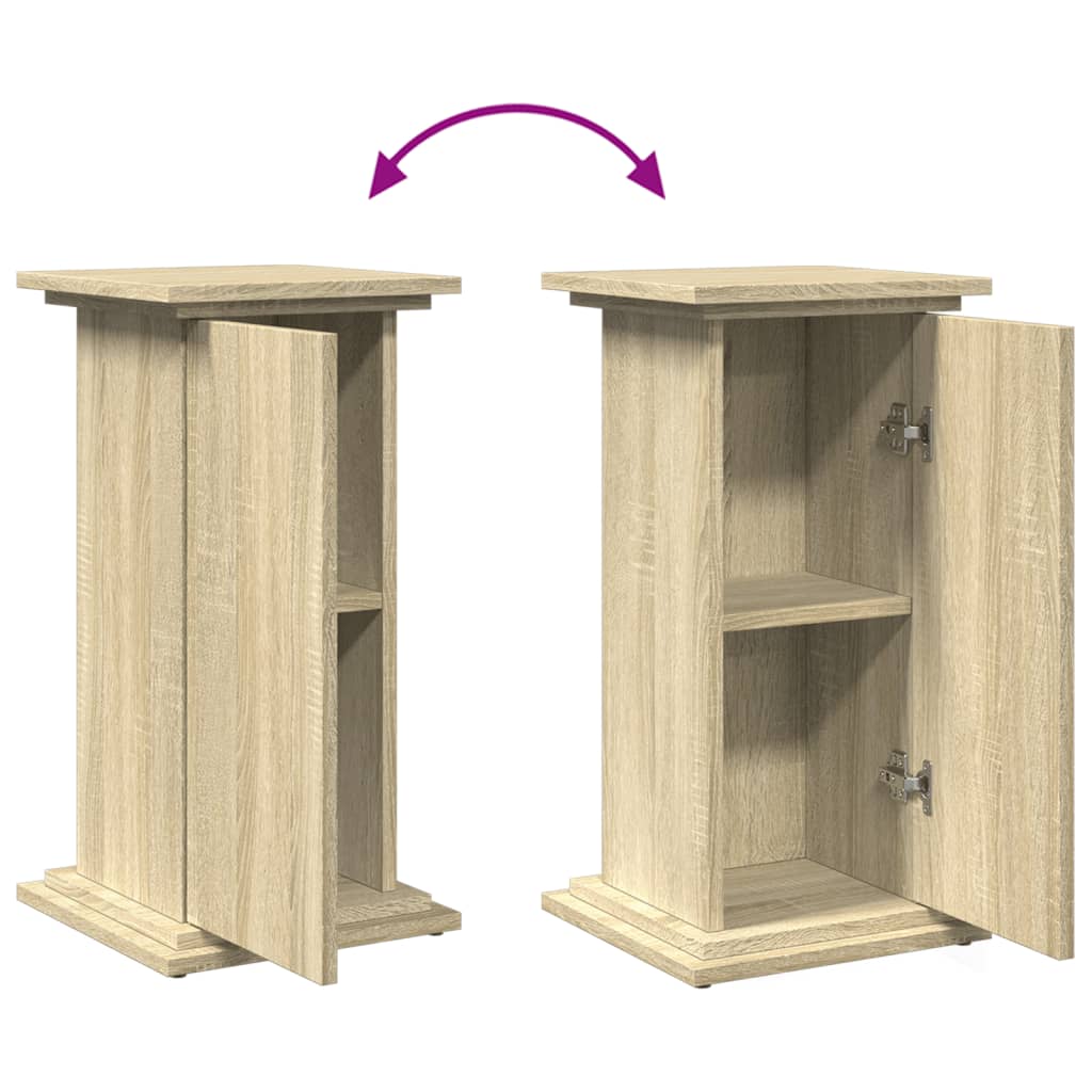 Display Stand with Storage Sonoma Oak 31x30x60 cm