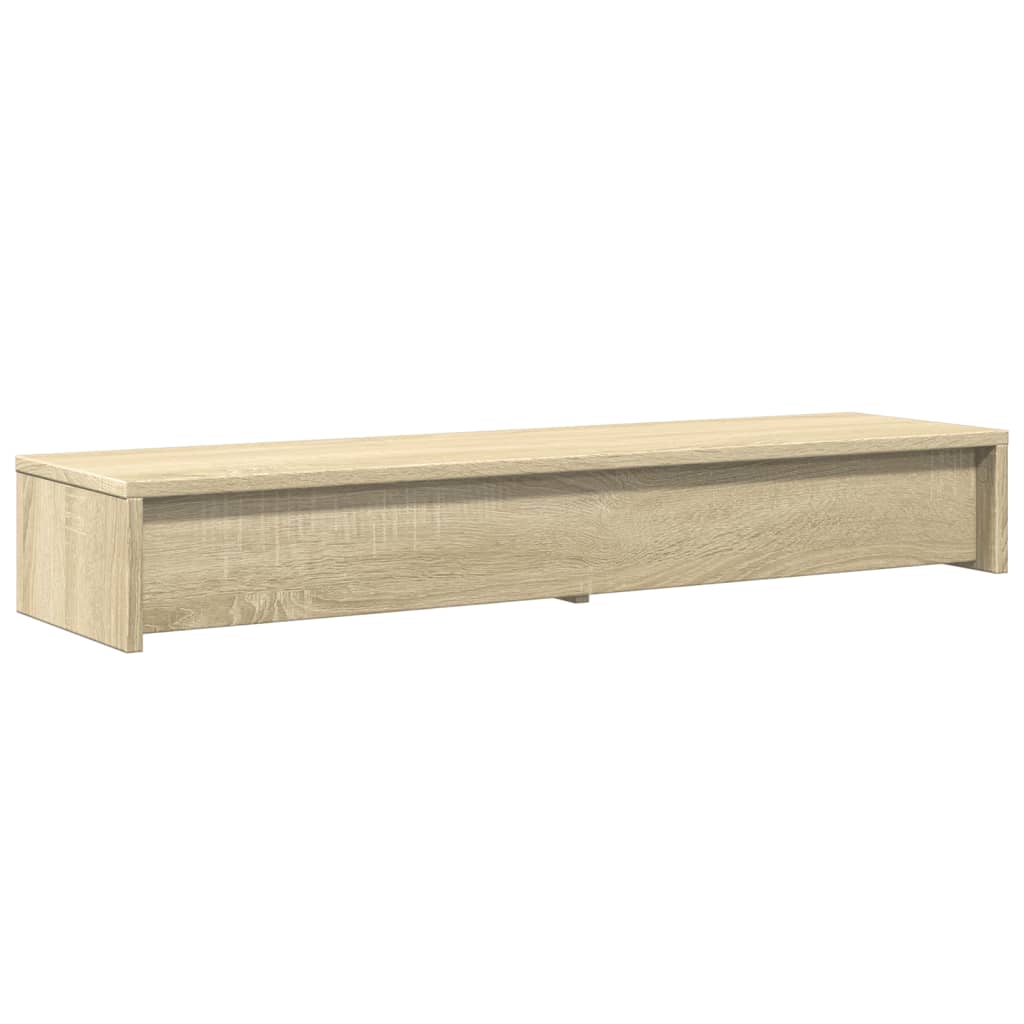Monitor St& with Drawers Sonoma Oak 100x27x15 cm