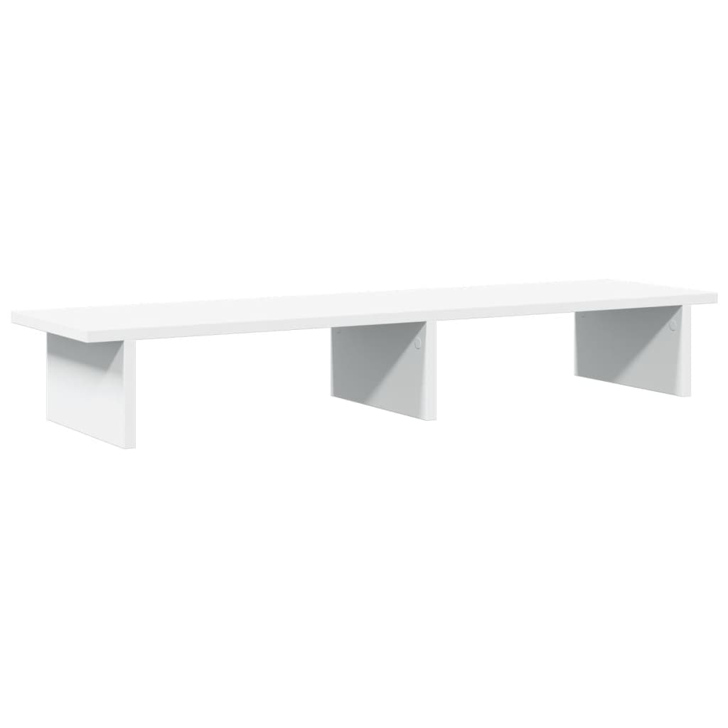 Monitor Stand White 100x27x15 cm Engineered Wood