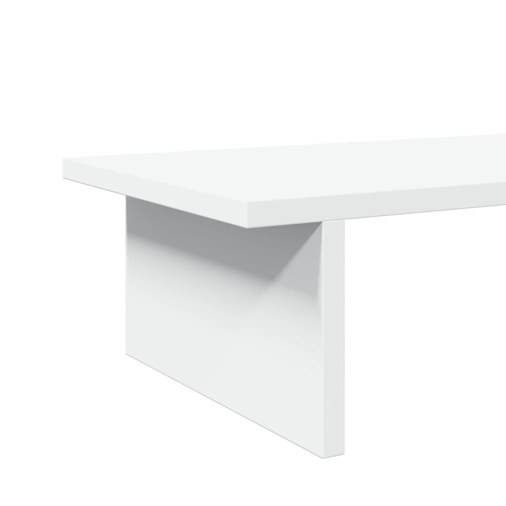 Monitor Stand White 100x27x15 cm Engineered Wood