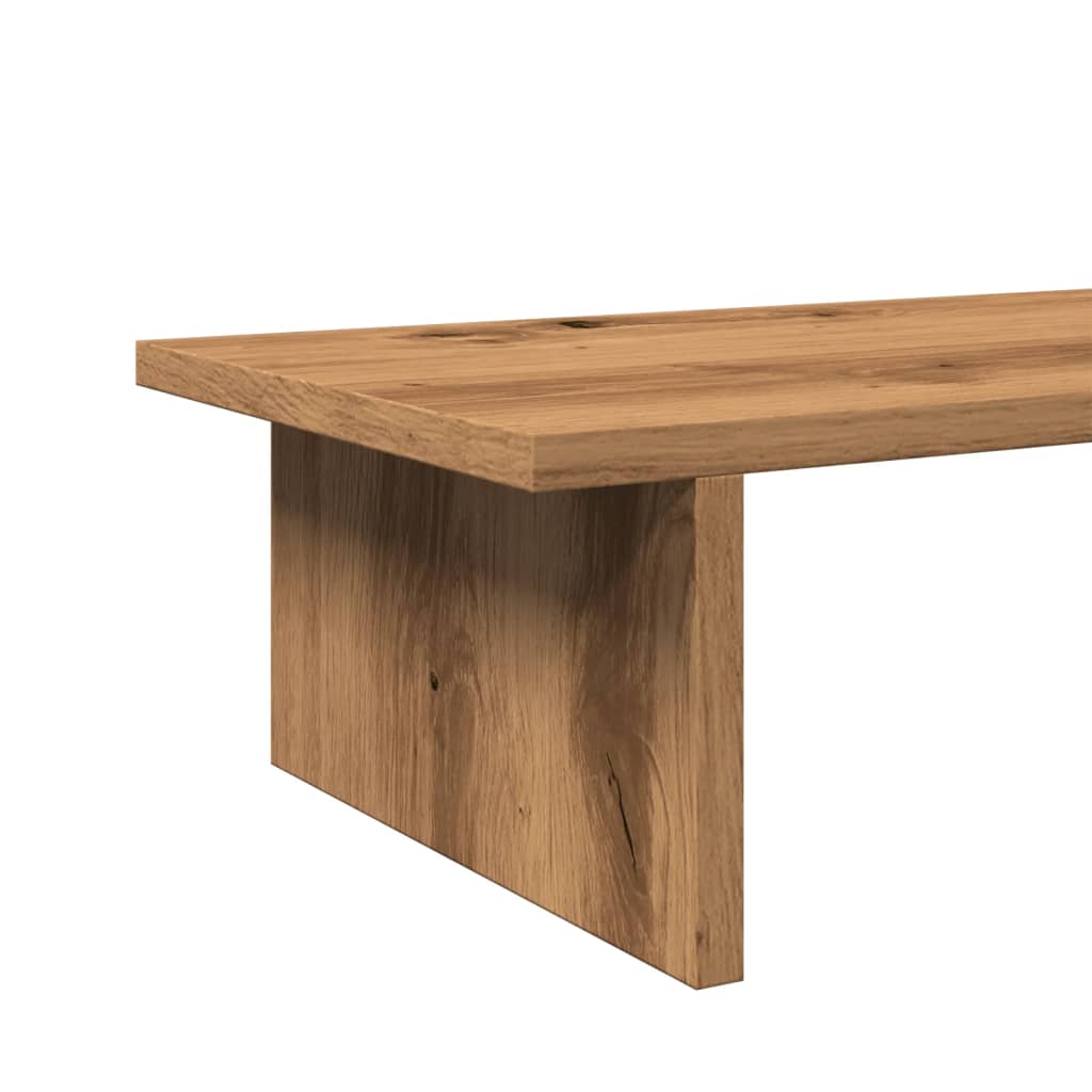 Monitor Stand Artisian Oak 100x27x15 cm Engineered Wood