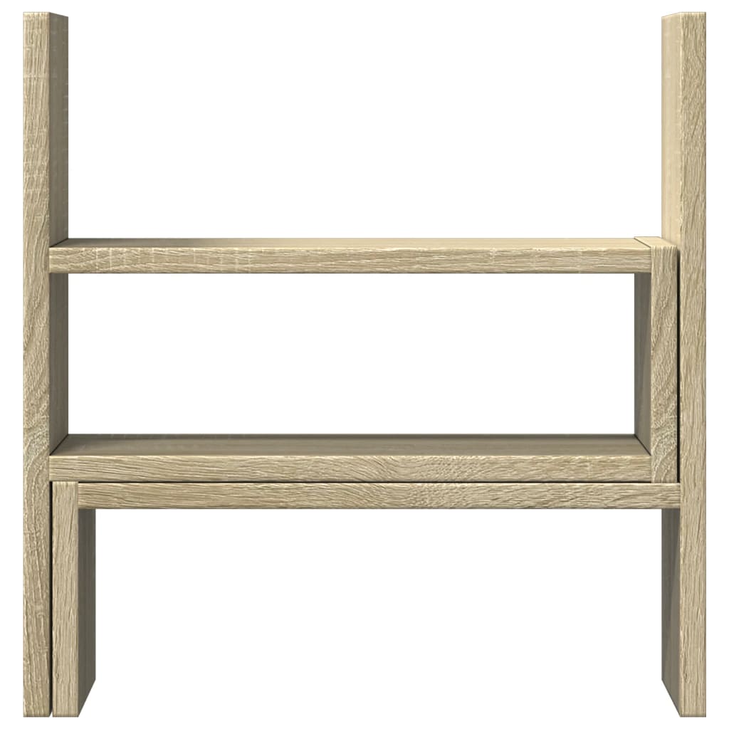 Desk Organiser Adjustable Sonoma Oak 40x17x41 cm Engineered Wood