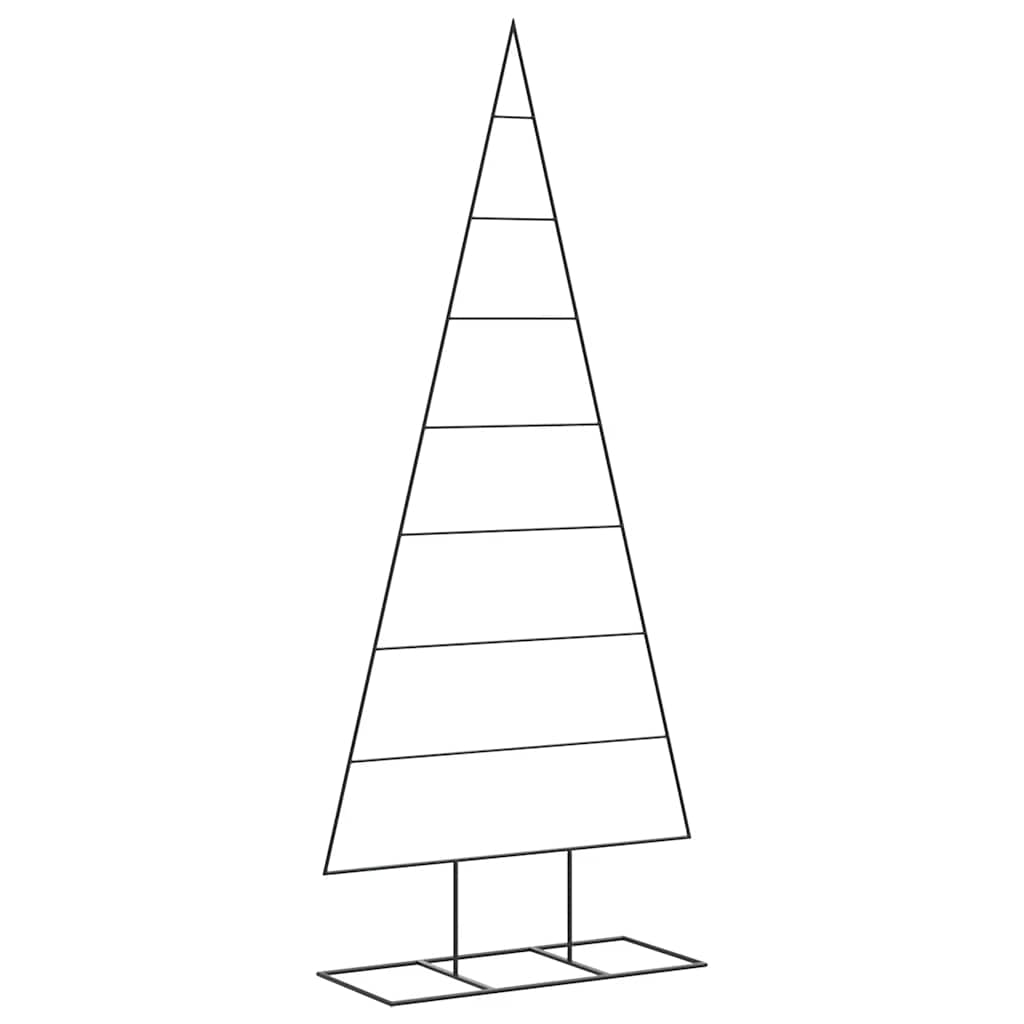 Metal Christmas Tree for Decoration Black 180 cm