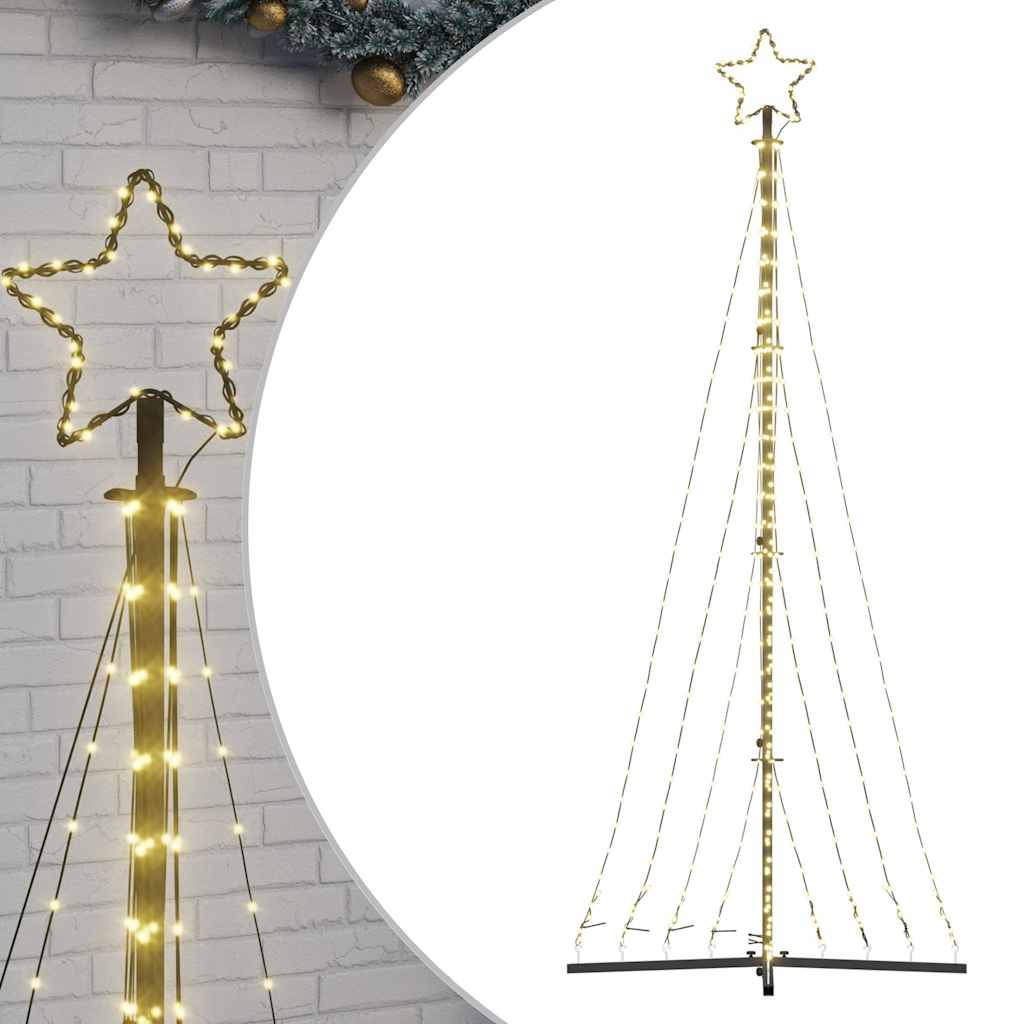 LED Christmas Tree 447 LEDs Warm White 240 cm
